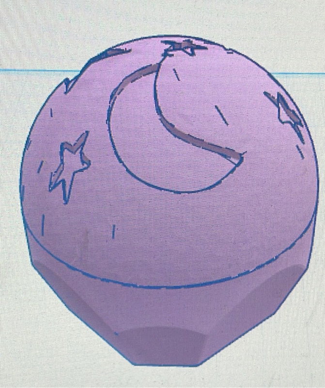 60mm Geo Space Bath Bomb Mould