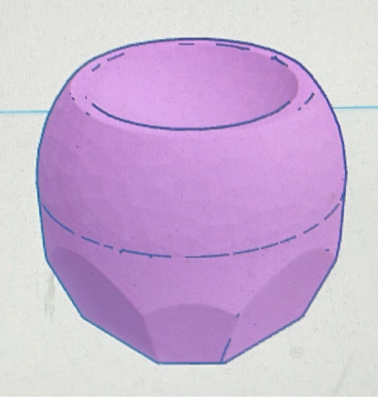60mm Geo Hollow Top Bath Bomb Mould