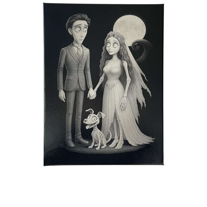 Corpse Bride Fan Art Canvas