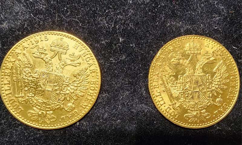 1915 GOLD FRANC.IOS.COINS-I.D.G.-AVSTRIAE-IMPERATOR COINS