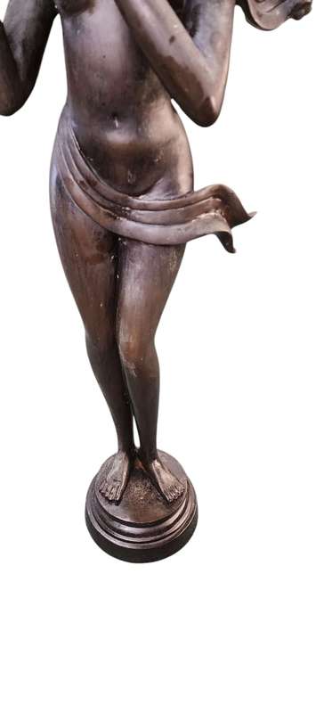 WHISTLE LADY BRONZE SCULPTURE.INVESTMENT ONE OF A KIND PIECE.