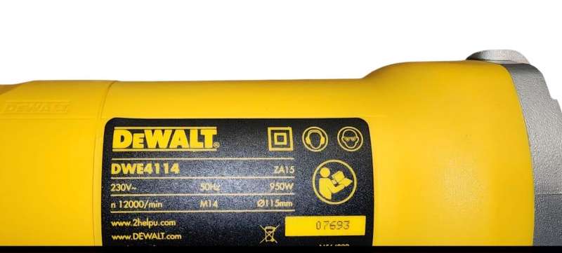 DeWALT DWE4114 n 12000/min 950W NEW GRINDER.