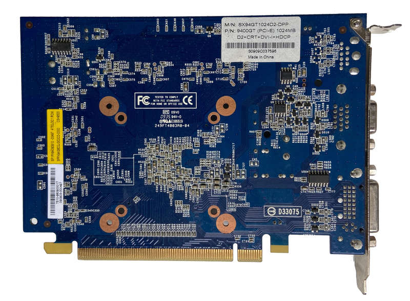 9400GT 1024MB D2+CRT+DVI-I+HDCP GPU PCB[SOLD FOR PART OR REPAIR]