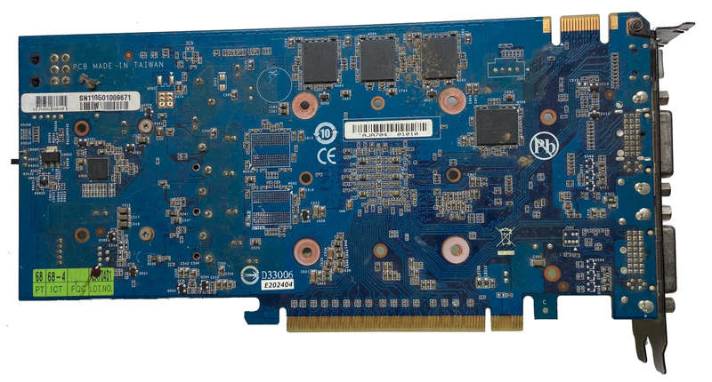GIGABYTE GV-N450OC2-1GI REV 1.0 GPU PCB[SOLD FOR PART OR REPAIR]