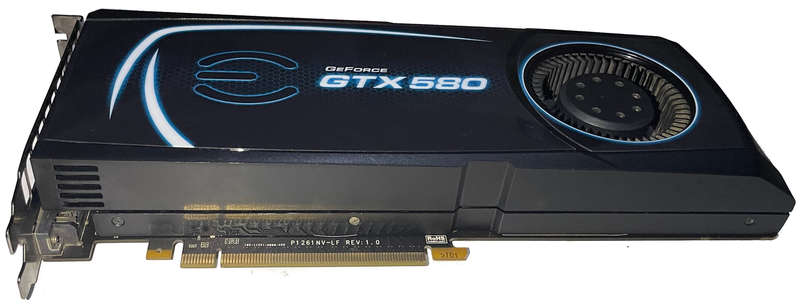 NVIDIA GeForce GTX 580 1.5GB 384bit GDDR5 Graphics Card - Directx 11_0 CUDA 2.0 OpenGL 4.6