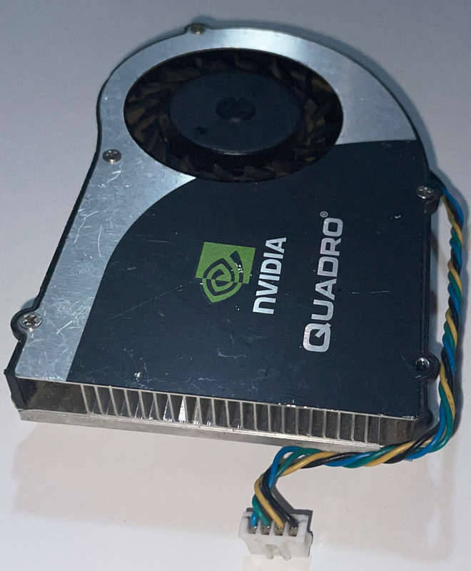 GPU Graphic card heat sink and fan, mounting hole 52.5 x 52.5mm