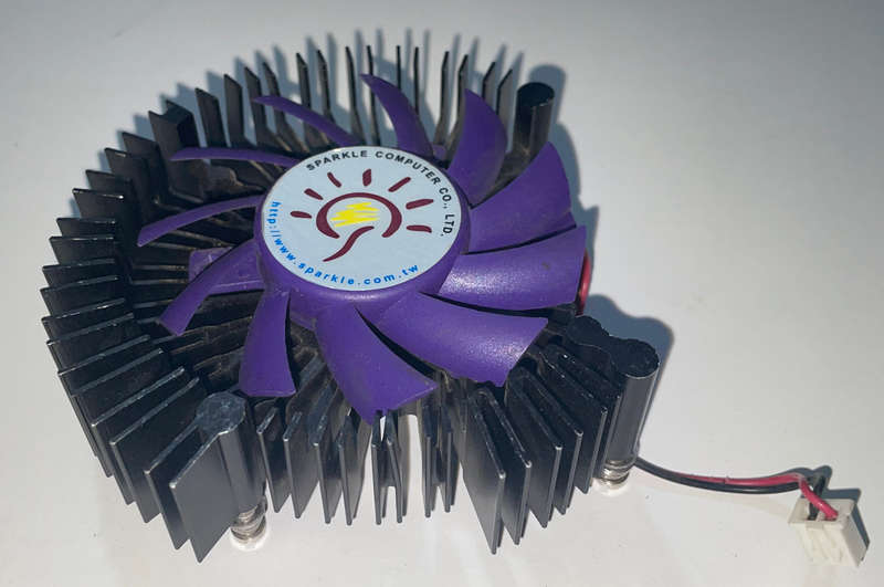 GPU Graphic card heat sink and fan, mounting hole 52.5 x 52.5mm