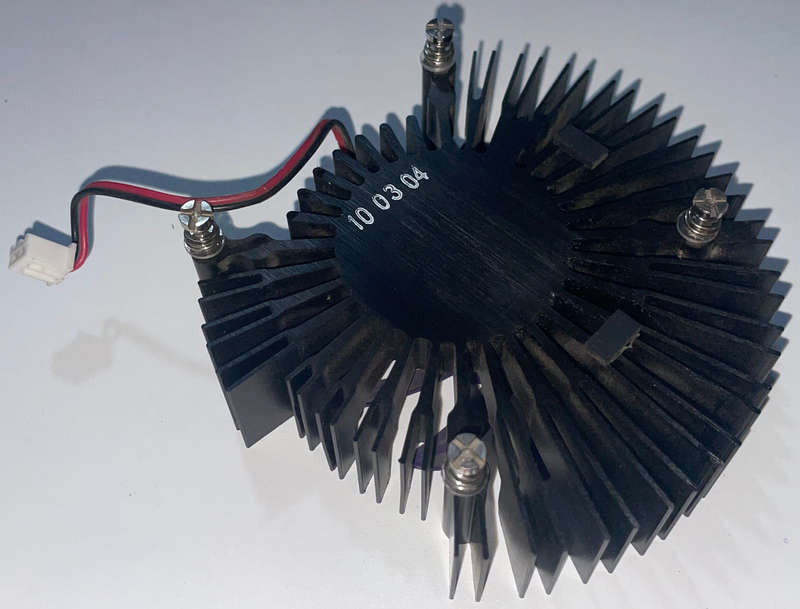 GPU Graphic card heat sink and fan, mounting hole 52.5 x 52.5mm