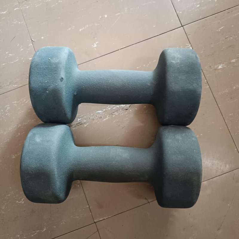 2 x TROJAN SOFT TOUCH DUMBBELLS 5KG