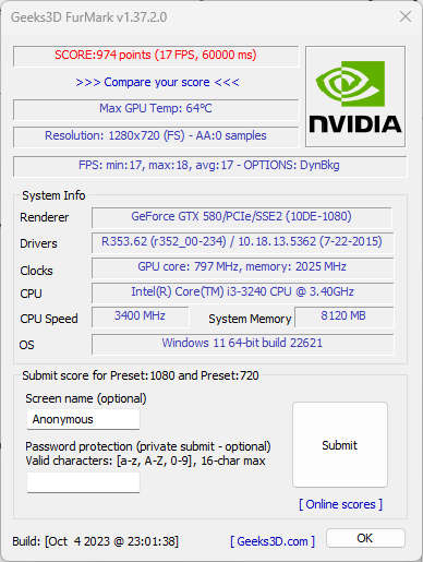 NVIDIA GeForce GTX 580 1.5GB 384bit GDDR5 Graphics Card - Directx 11_0 CUDA 2.0 OpenGL 4.6