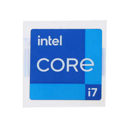 CPU sticker Intel i7 11 Generation, Laptop Desktop CPU Sticker, 1.8cm x 1.8cm [STICKER ONLY]