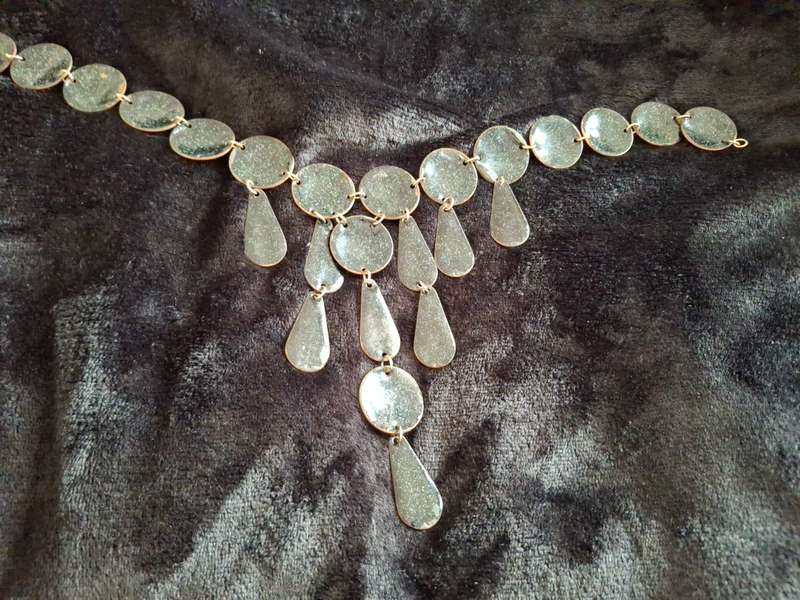 Vintage 1950's 1960's enamel necklace