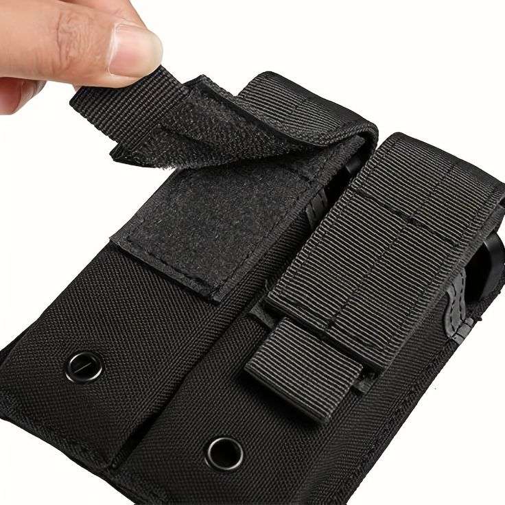 Molle Magazine Pouch 1000D Nylon Double Layer Storage Bag Airsoft Rifle Intercom Storage Bag holster