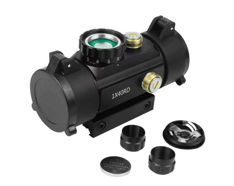 1x40 Red Green Dot Sight Scope for Odor, Holographic Hunting Optics, Red Dot Sight Scope, 11mm & 20m
