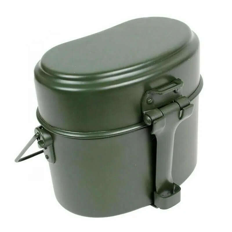 3 pcs Aluminum Portable Outdoor Camping Canteen Lunch Box & Cookware