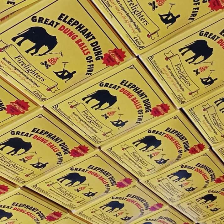 Elephant Dung Firelighters 4 Balls Braai And Fire