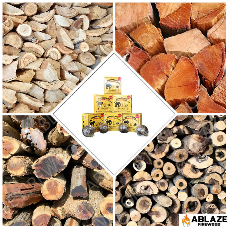 Elephant Dung Firelighters 4 Balls Braai And Fire