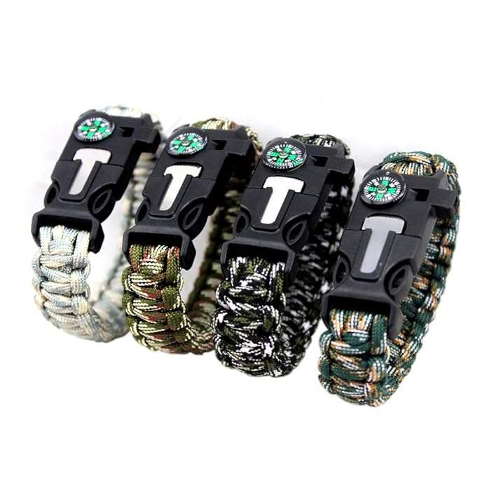 Paracord Survival Flint & Steel 5 in 1 Armband