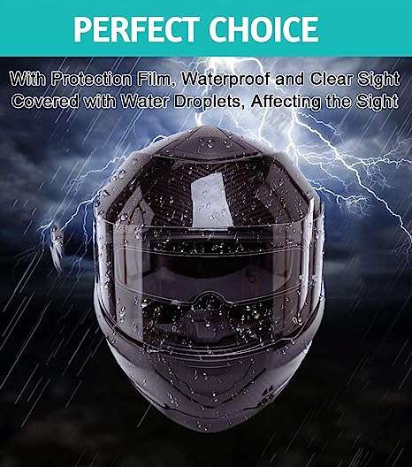 Rainproof Anti Fog Film For Helmets - Rainproof and High Transparency 2 in 1