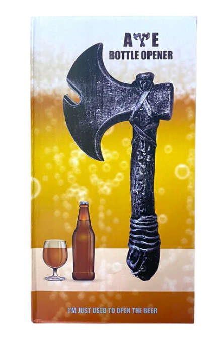 Axe Shaped Bottle Opener - Retro Silver