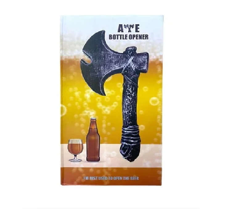 Axe Shaped Bottle Opener - Retro Silver