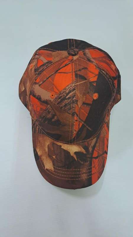 Camo Cap with a Orange/Red Color Tone