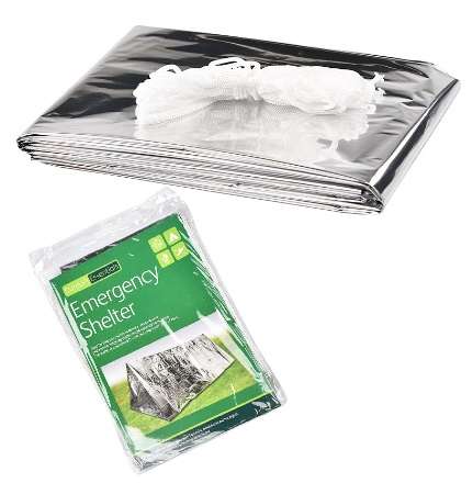 Emergency Reflective Blanket Survival Tent Mylar Thermal Ultralight Waterproof Tent