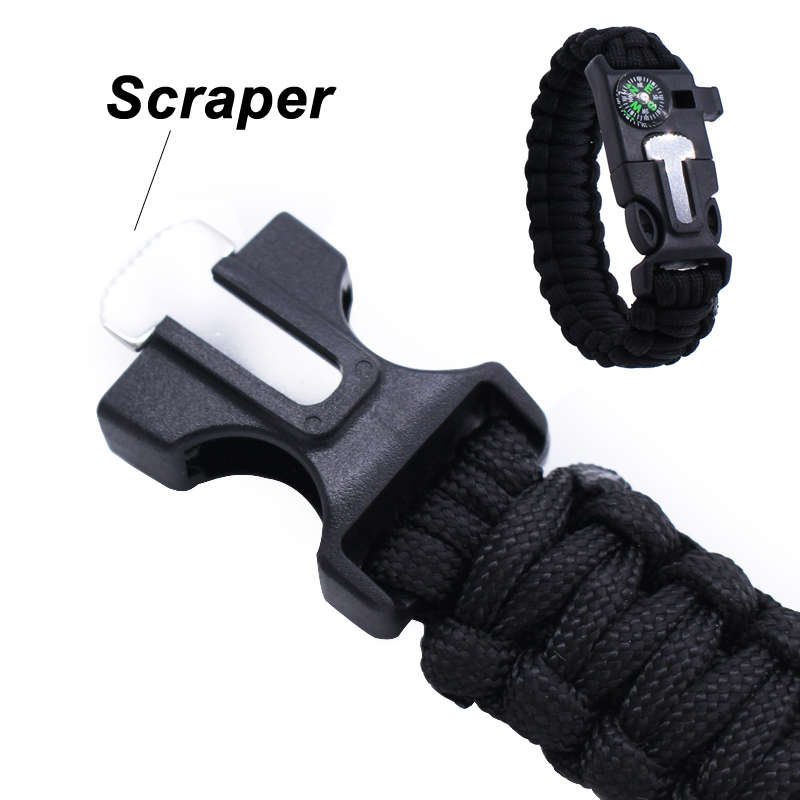 Paracord Survival Flint & Steel 5 in 1 Armband