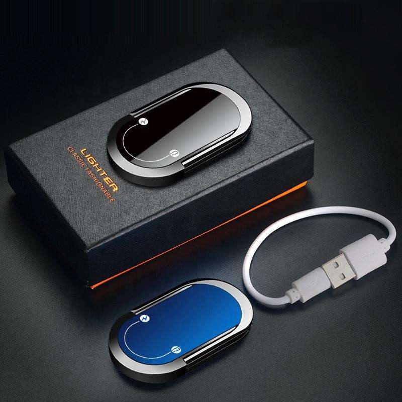 Mobile Phone Ring Bracket Cigarette Lighter - Black