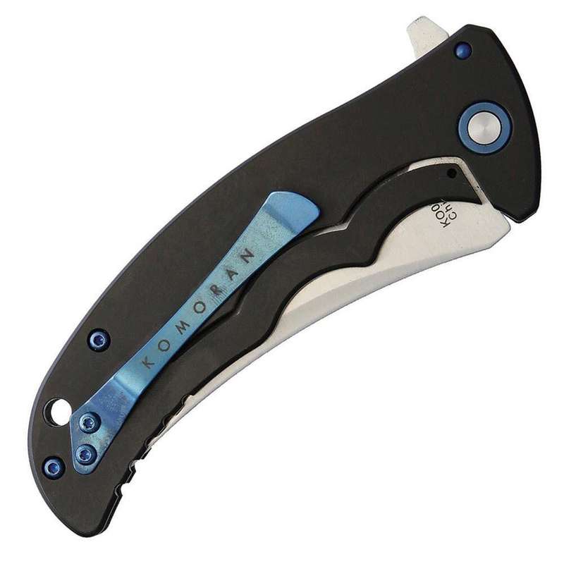 KO0028 Komoran Pocket Knife - Grey with blue Black pattern