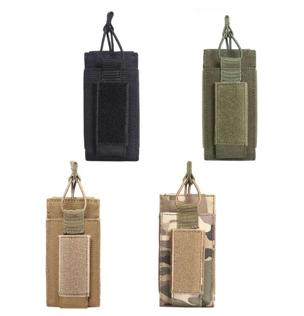 Tactical Molle Single Magazine Pouch 2 Layer 5.56 9mm Cartridge Hostler Bags New