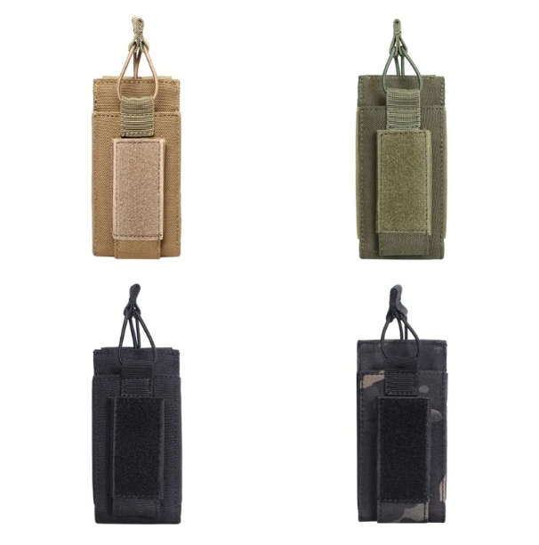 Tactical Molle Single Magazine Pouch 2 Layer 5.56 9mm Cartridge Hostler Bags New