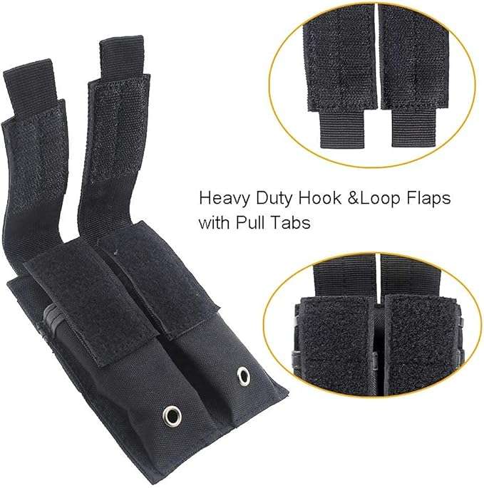 Molle Magazine Pouch 1000D Nylon Double Layer Storage Bag Airsoft Rifle Intercom Storage Bag holster
