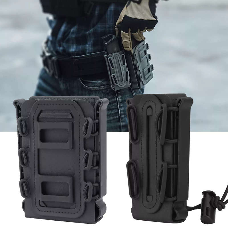 Adjustable Hunting Pouches Tactical Molle Single Mag Pouch suit for 9mm Pistol Magazine