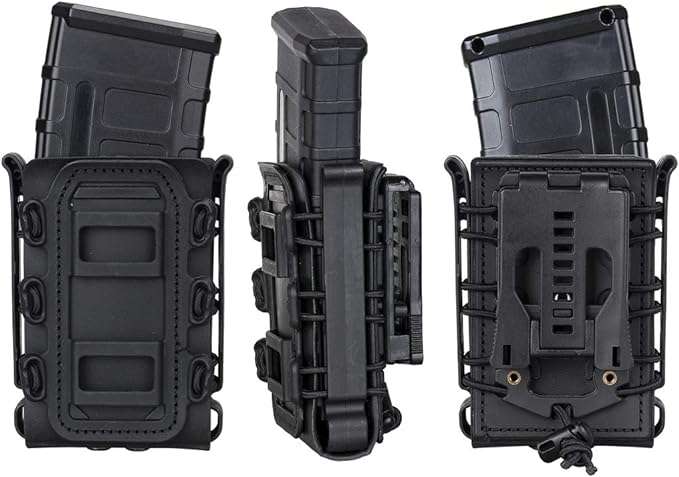 Adjustable Hunting Pouches Tactical Molle Single Rifle Mag Pouch suit for 5.56mm/7.62mm