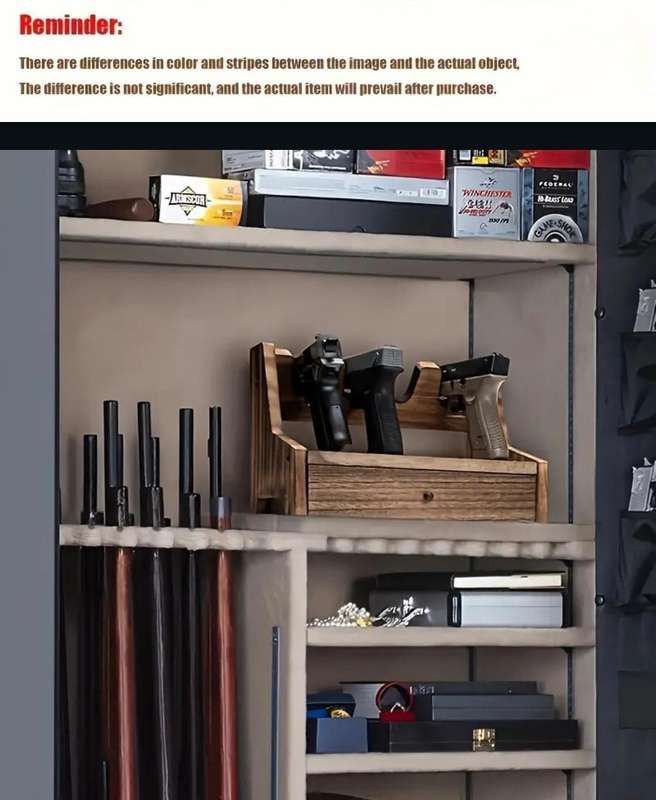 4-Slot Wooden Rack, Multi-Compartment Storage Organizer, Indoor Display Stand