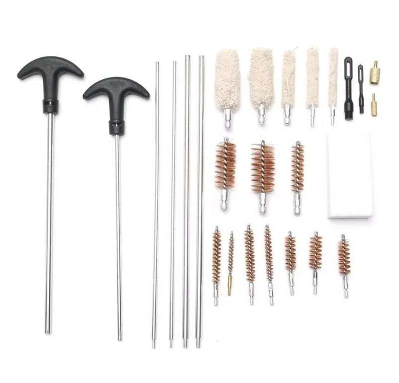 Rod Gun Cleaning Kit Aluminum Case Storage Multi Parts