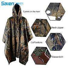 Camouflage Poncho With Storage Bag
