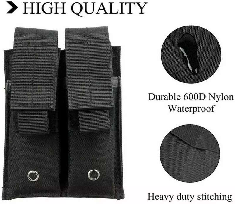Molle Magazine Pouch 1000D Nylon Double Layer Storage Bag Airsoft Rifle Intercom Storage Bag holster