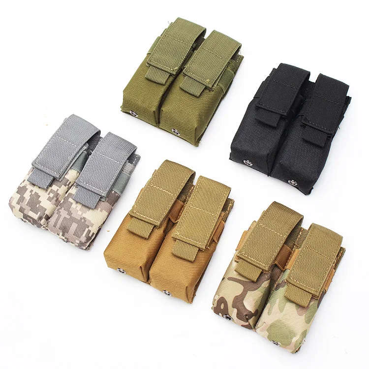 Molle Magazine Pouch 1000D Nylon Double Layer Storage Bag Airsoft Rifle Intercom Storage Bag holster