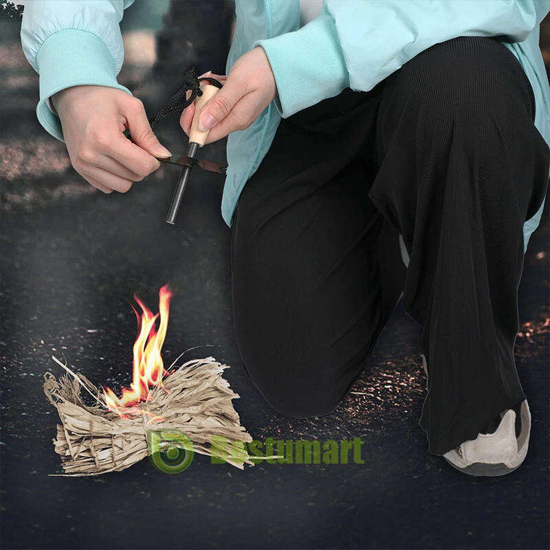 Magnesium Fire Starter set with carry pouch