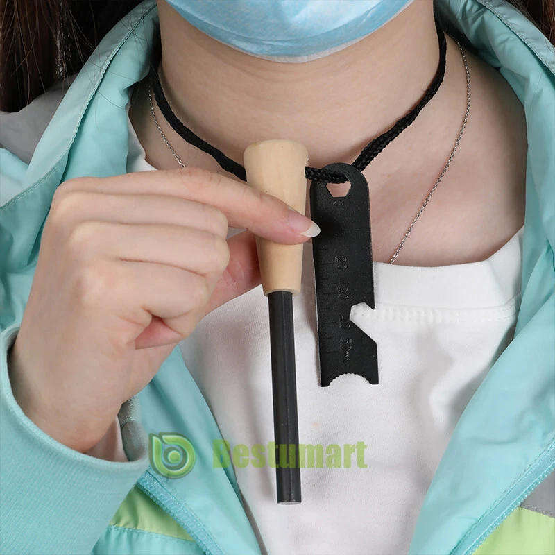 Magnesium Fire Starter set with carry pouch