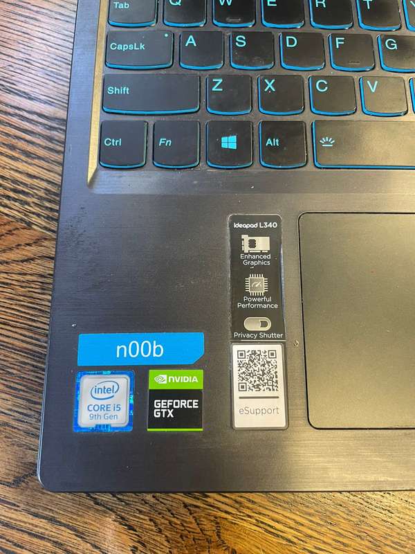 lenovo L340 16"  i5 gaming laptop