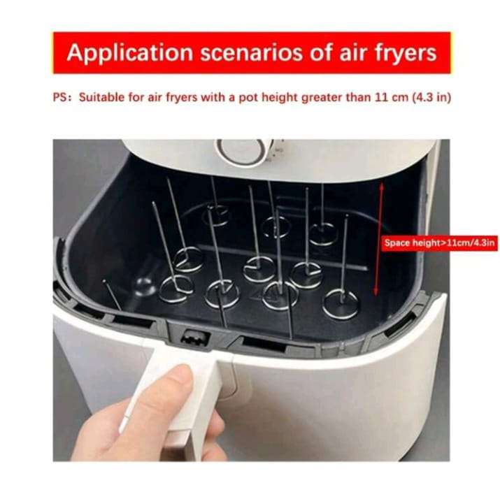 Stainless Steel Air Fryer Spikes - Set of 10