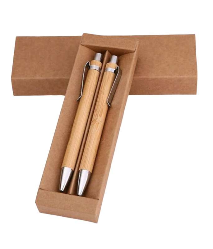 Bamboo Pen Set (2 x Pens)