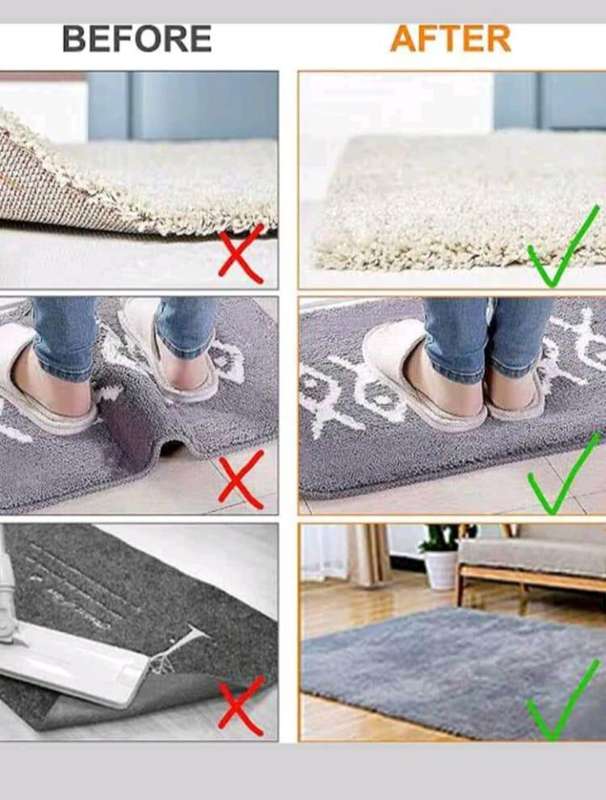 Reusable Anti-Slip Rug Grip Tape 8 Pieces