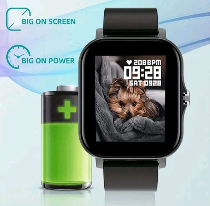 Full Touch Smart Watch with Gold Strap plus a Silicone Strap