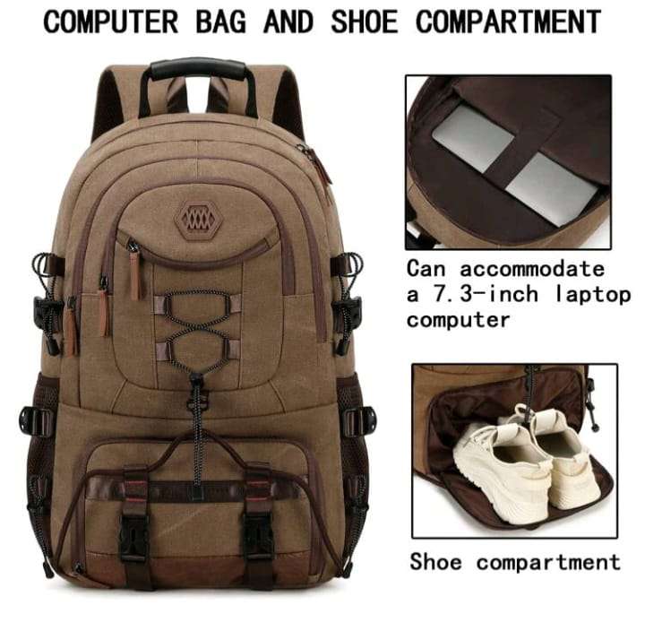 Outdoor Travel Backpack - Grey