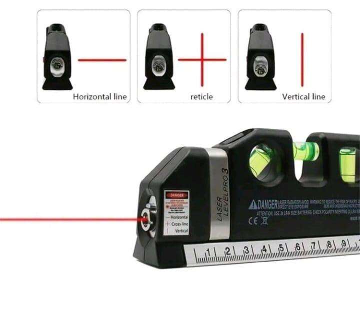Laser Level Pro 3 With Built-In Tape Measure