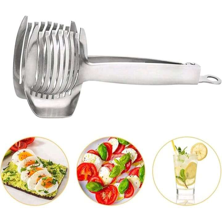 Handheld Lemon & Tomato Round Slicer  Easy Slicing for Lemons, Tomatoes, Eggs, and More